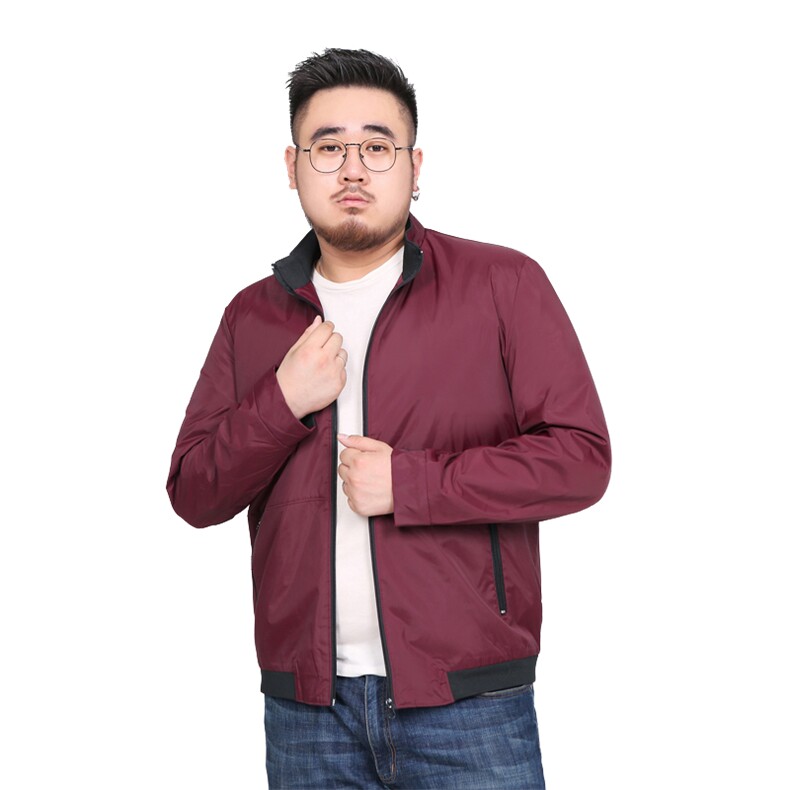 L-8XL男装夹克胖子秋款休闲外套肥佬宽松上衣加肥加大码8810款P95,男装夹克,星座802