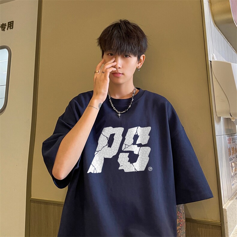 量大优供视频230g重磅纯棉短袖T恤男NT214-特P19控38,男装T恤,电商B367
