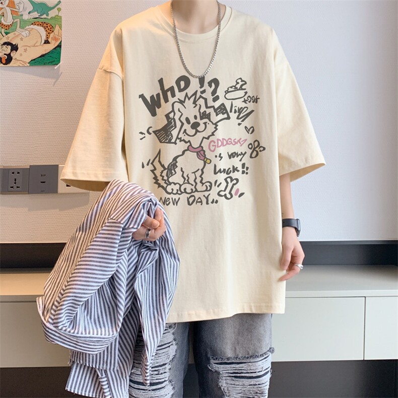 已注册/夏季新款内景慵懒宽松短袖T恤男潮落肩打底衫DT00577/P25,男装T恤,电商B316