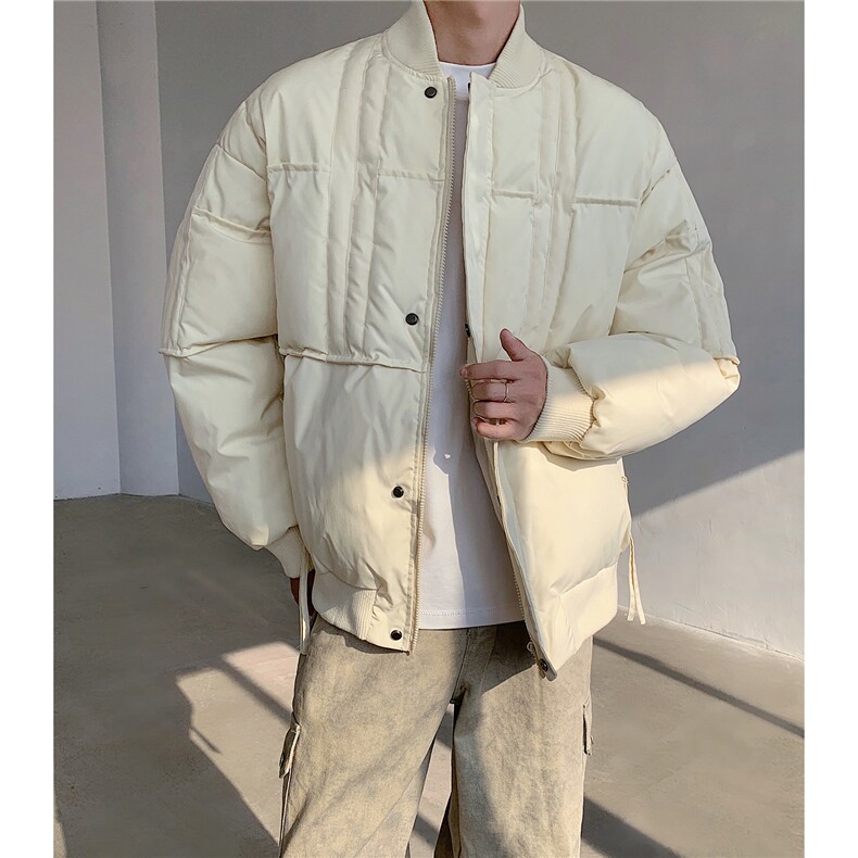棒球领夹棉棉服男短款冬季加厚棉袄男士保暖棉衣外套D389P108,男装棉衣,电商A335-1（原A458）