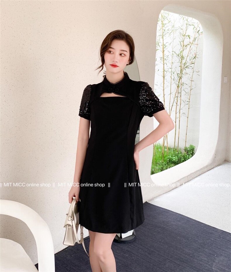 旗袍款连衣裙短款2022夏上新,女装汉服/婚纱/旗袍/礼服,Mit Micc