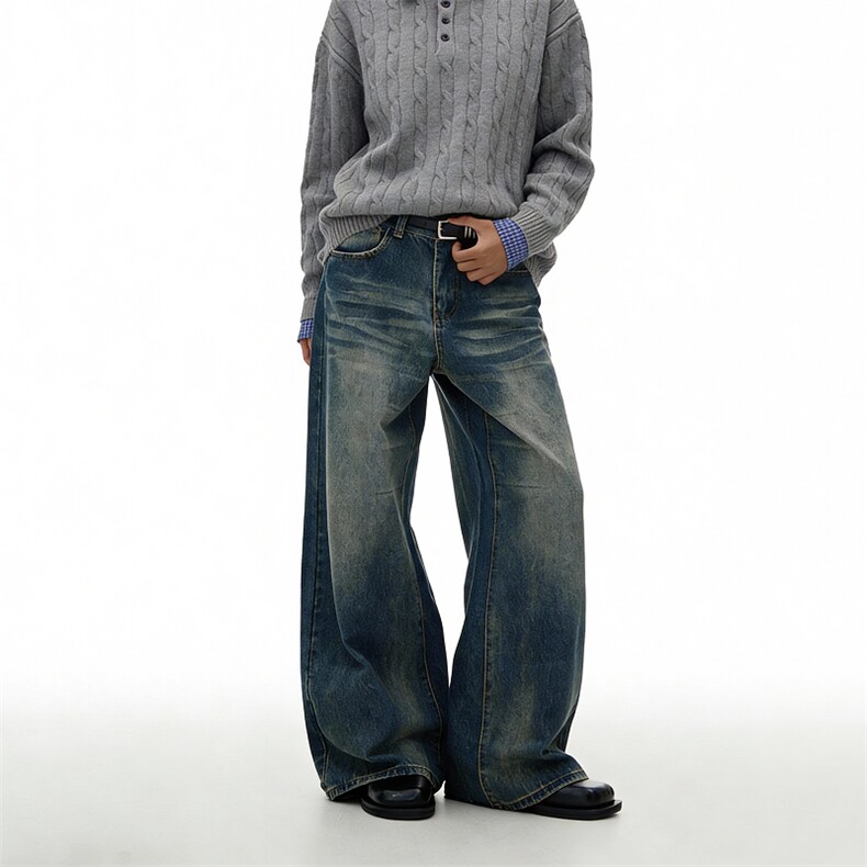 现货。。美式高街牛仔裤做旧潮BXH5154-特批P47，男装牛仔裤，星座412-1