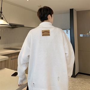F501P53秋冬立领毛衣外套开衫男装秋冬新款图片