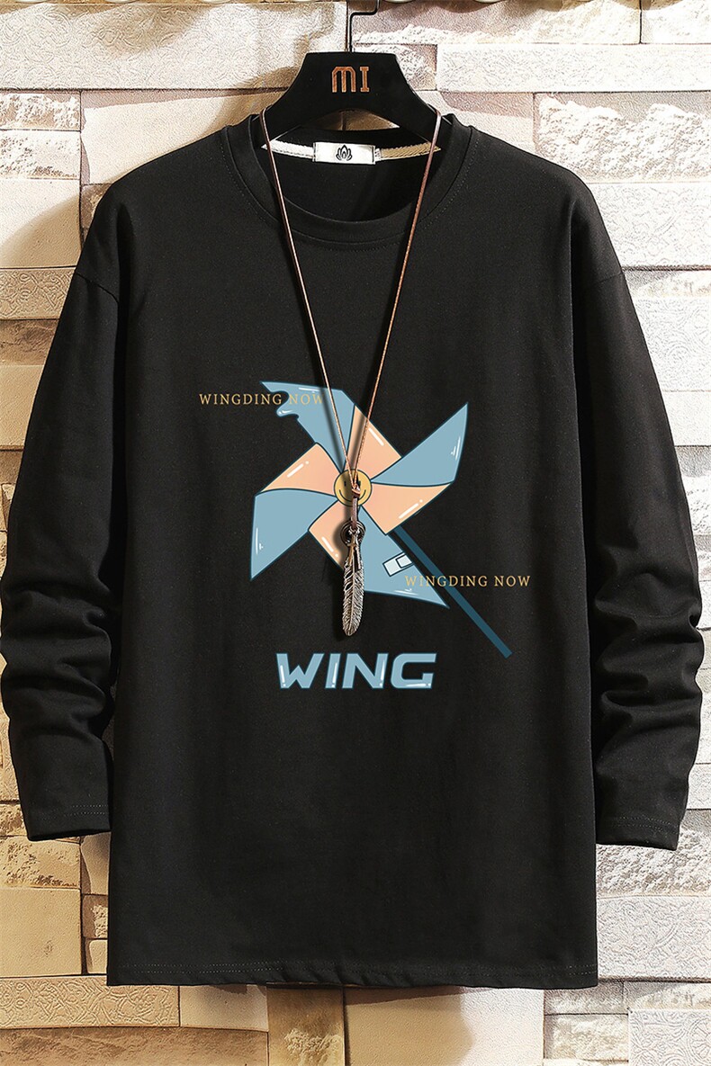 TX3112-P25纯长袖t恤男大码圆领打底衫体恤上衣服,男装T恤,电商A040A