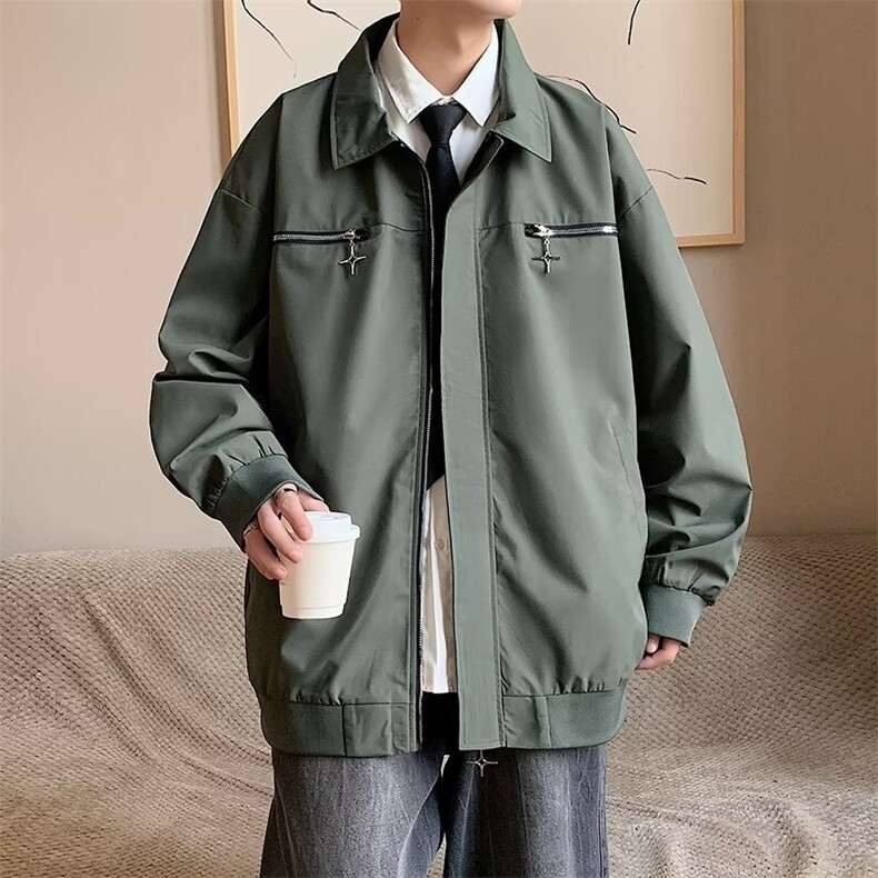 WT199-P60翻领工装外套,男装工装外套,电商B323A