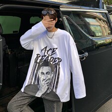 特P32无差价长袖重磅春秋圆领T恤-CX1719港风，男装T恤，电商A003