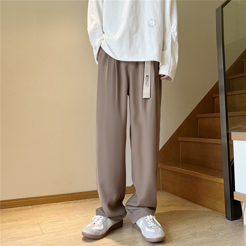 抖音品质 秋装休闲裤男拖地裤D329-QM520-P60-控78 送腰带图片