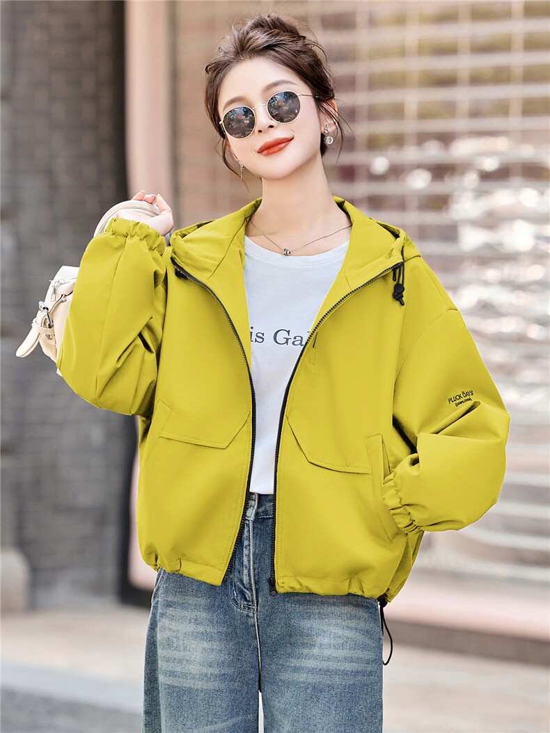 2025冬装新款连帽撞色棉衣,女装棉衣/棉服,歌伊格美