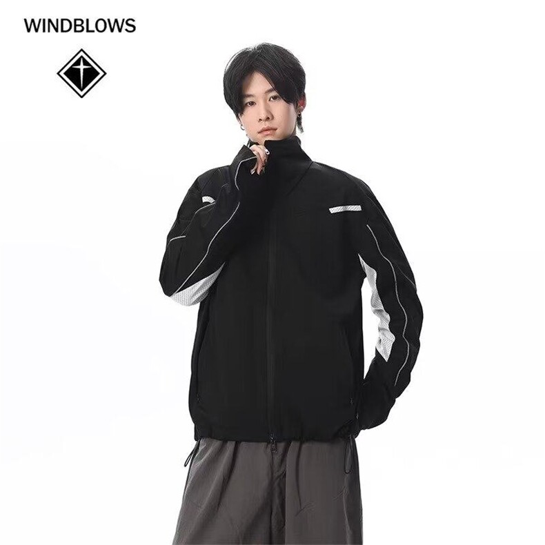 网图现货美式户外机能运动拼接防晒衣网眼透气外套男女RK15-P60图片