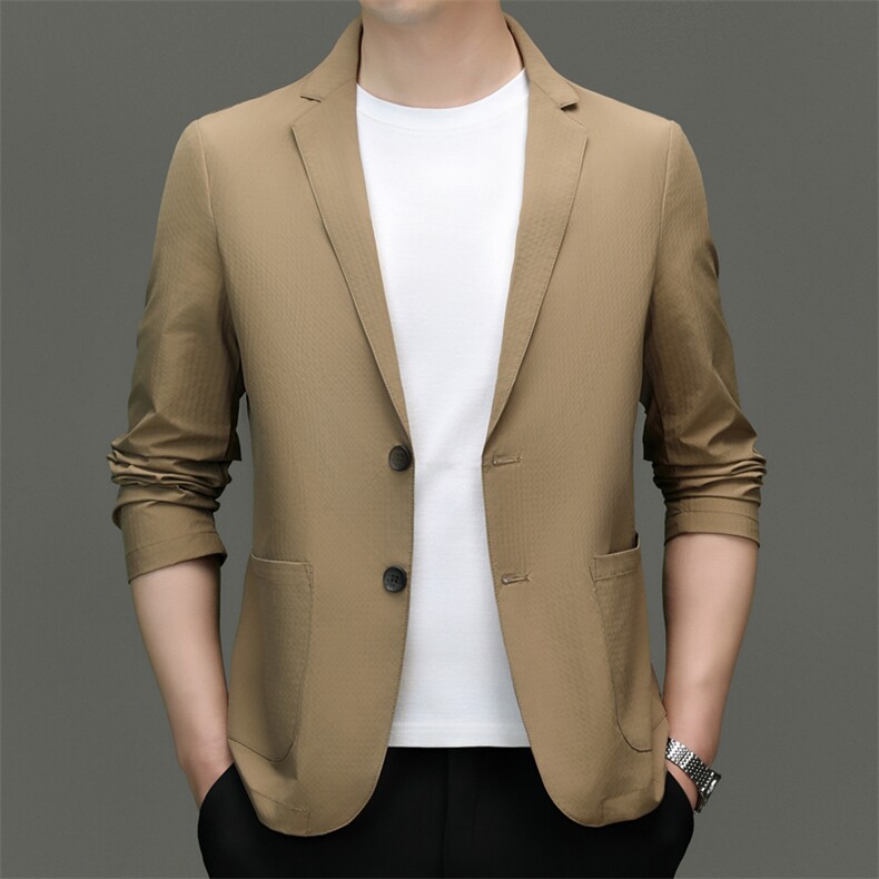 SJ2317男式2024年秋季新款长袖薄款西服休闲商务便服西装单西,男装西服,电商B360