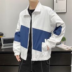 春秋款男士夹克衫潮流拼色外套男生运动上衣休闲男装JK0231-P68，男装夹克，星座308B-2