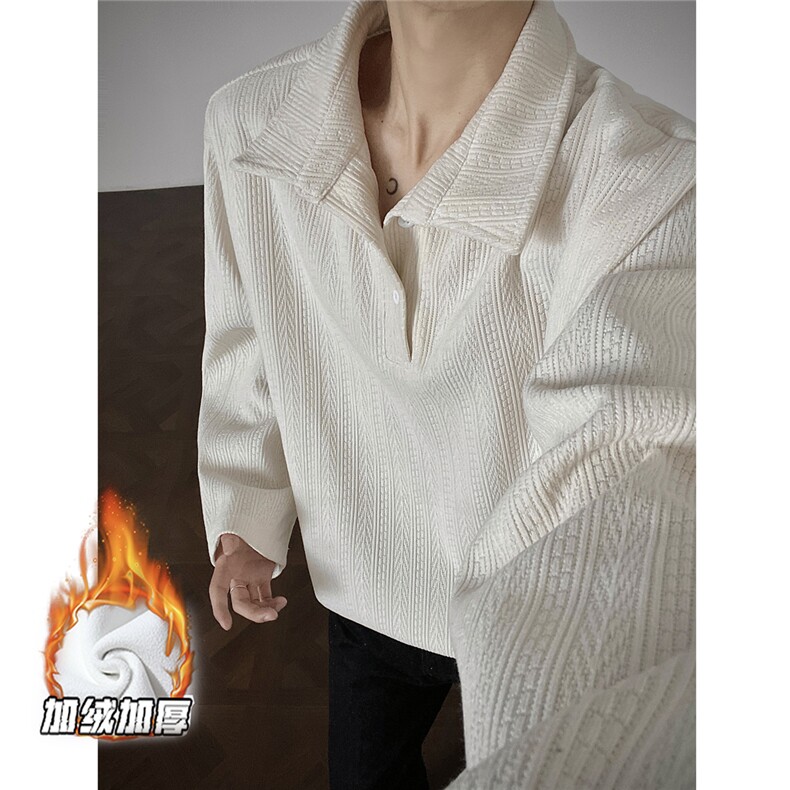 现货T1015-常规P35特控68 加绒P40特  大码麦穗条长袖T恤图片