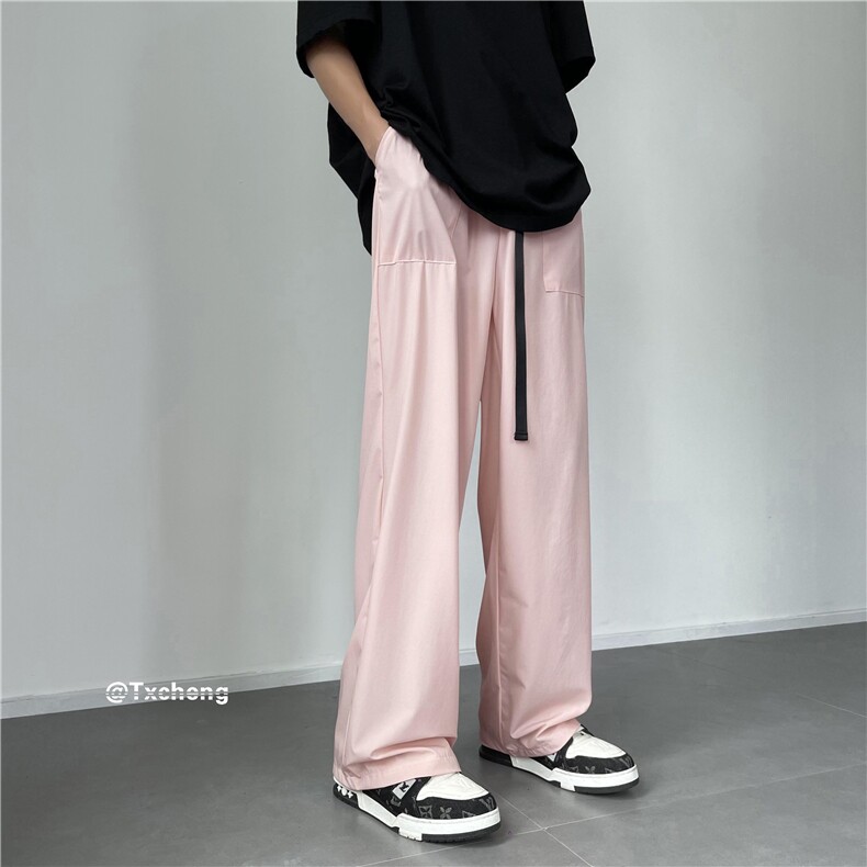 2023夏季新款宽松速干冰丝裤潮流百搭长裤B315-K23368-p40控58,男装休闲裤,电商B315