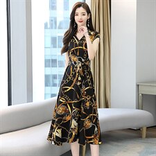 2024年新款夏装高弹修身气质连衣裙，女装套装/套裙，采品优优