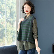 2023春装新款经典高雅舒适宽松显瘦潮流简约时尚衬衫，女装衬衫，丽影随形