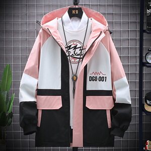 2021工装外套男秋款韩版潮流帅气短款连帽夹克男士上衣JK155-P60图片