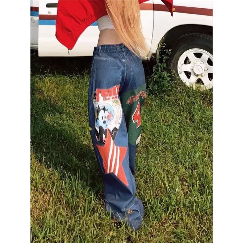 网图A385P55洗水原版3D数码工艺S-2XL纽扣款，男装牛仔裤，星座506A