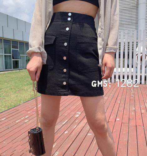 排扣中裙，女装，歌玛索 GMS