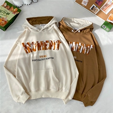 秋冬连帽卫衣男外套毛巾绣港风中性美式情侣装1016-1Y06P55K78，男装卫衣，星座1016-1（原电商B408-1）