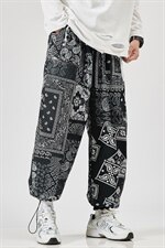日系新款潮男士休闲宽松工装大码反光抽绳束脚九分裤长裤K399/P45，男装工装外套，星座608A