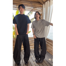 网图有货太空棉空气层拼接短袖t恤男硬挺boxy上衣女A354-P40，男装T恤，星座1505
