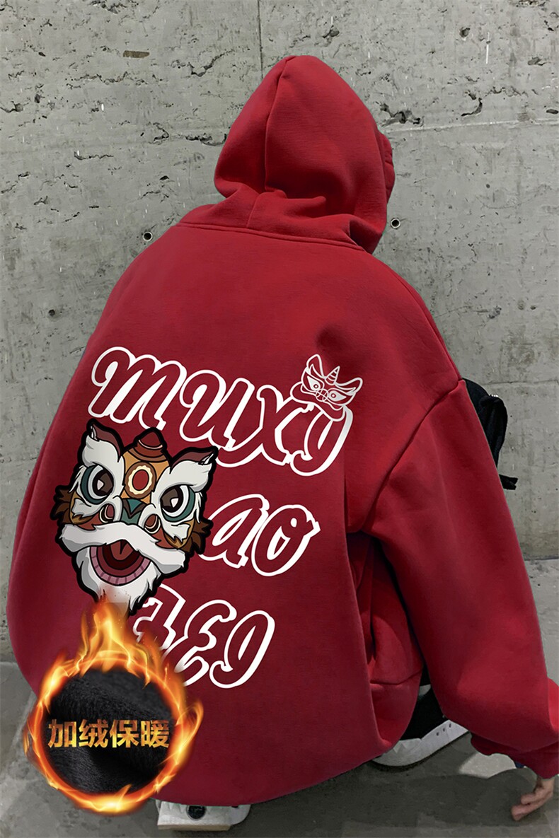 主推款可持续提供视频抖音加绒连帽卫衣D223A-WY23132-JR特P40,男装卫衣,电商019-1