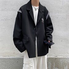 男宽松大版中性时尚个性男M女西装外套G113，男装西服，电商A132（原电商B245）