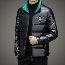 羽绒服男冬季新款商务休闲上衣中年爸爸装白鸭绒立领加厚保暖外套，男装羽绒服，电商B212（原钱塘6029）