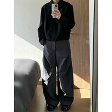 HR52LL-特P45cleanfit解构风西裤男垂坠感高级感裤子，男装休闲裤，星座1007（原301D）