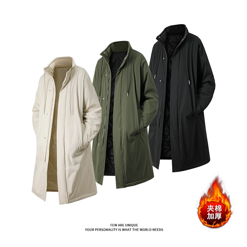军大衣夹棉加厚长款棉衣过膝棉服冬季外套男 D51206-TP135238图片