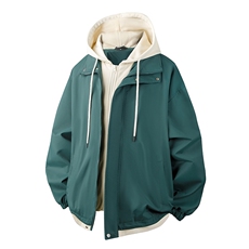 现货假两件夹克男三防二开冲锋衣外套DSA157B-JK763-特P60，男装夹克，电商A157B