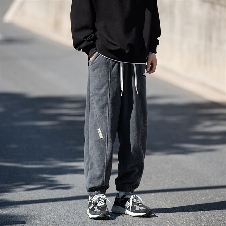 2024冬季新款cityboy日系加绒加厚束脚休闲运动裤K255-P45控78,男装休闲裤,星座914-3