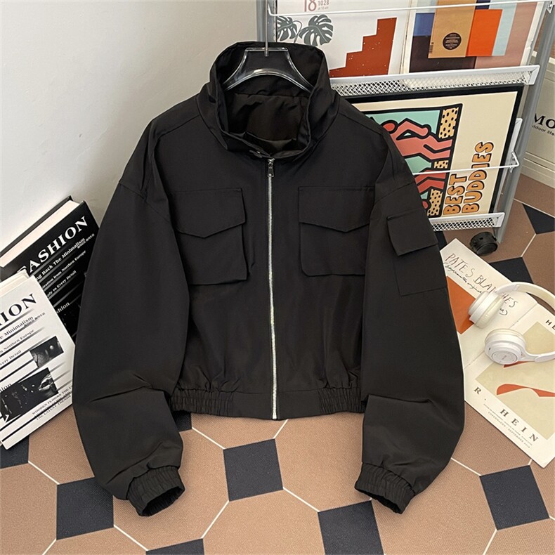 美式复古工装外套设计感小众水洗做旧夹克潮JK06715-P70,男装夹克,星座308B-2