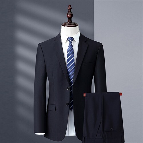 2023年秋季新款西服套装爸爸装中老年休闲两件套MNSA8602-P230图片