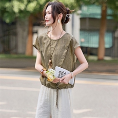 2026夏装新款简约时尚休闲上衣，女装衬衫，阿丹