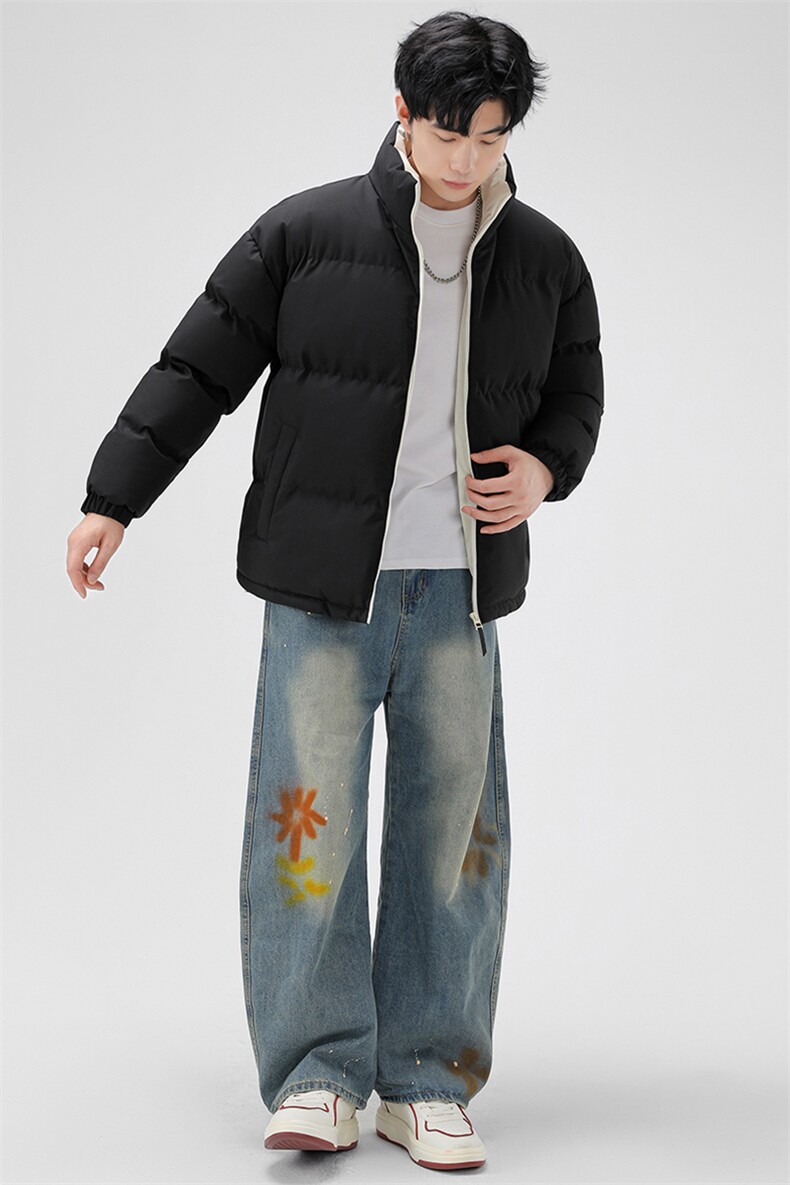 2025冬季连帽宽松面包服羽绒棉衣男士情侣加大码棉衣YY9688,男装棉衣,星座1206（原A206）