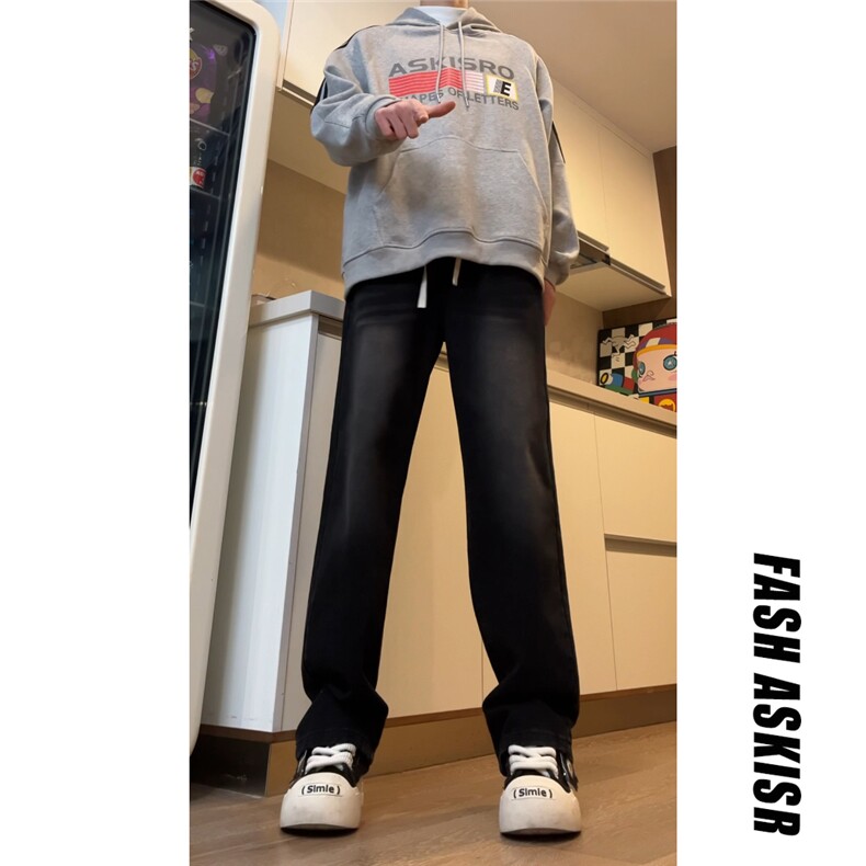 抖音得物品质百搭牛仔裤212-2-K003-特P60加绒特P65,男装牛仔裤,星座808A-1