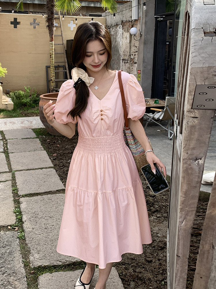 大货已出，2024夏季长款纯棉连衣裙9923款P110K155,女装连衣裙,慧峰