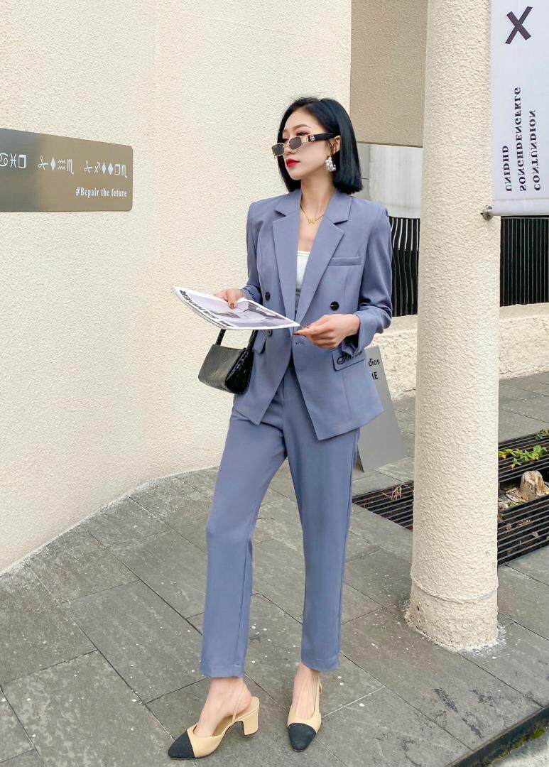 刺绣款西装套装，女装西装，斯瑞威