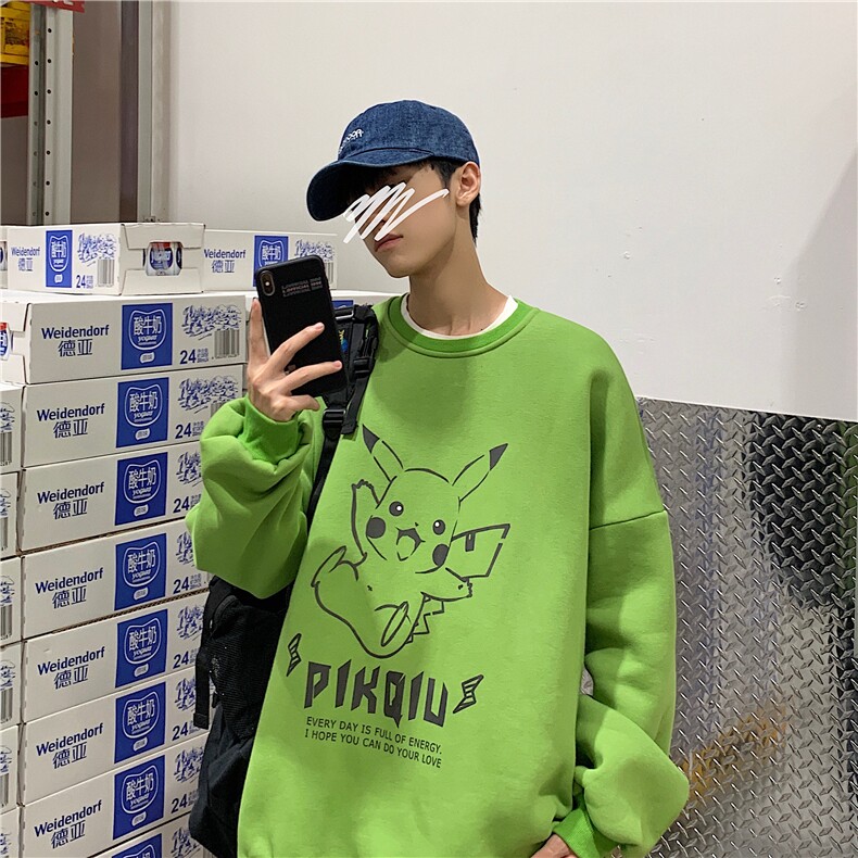 S6078-P35春季圆领卫衣男大码韩版宽松长袖外套男,男装卫衣,电商A040