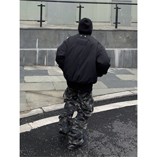 秋冬新款美式潮牌飞行夹克高街设计感小众男女ins潮流棉服，男装夹克，星座506A