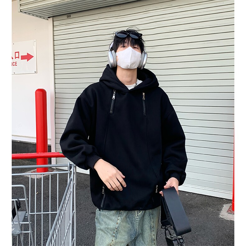 视频图-潮牌设计感连帽卫衣男宽松情侣上衣8082-P48,男装卫衣,电商B380（原B361）