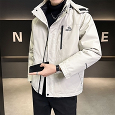 三合一冲锋衣羽绒服男士冬季外套简约百搭B240-YR6695-P235，男装羽绒服，电商B240