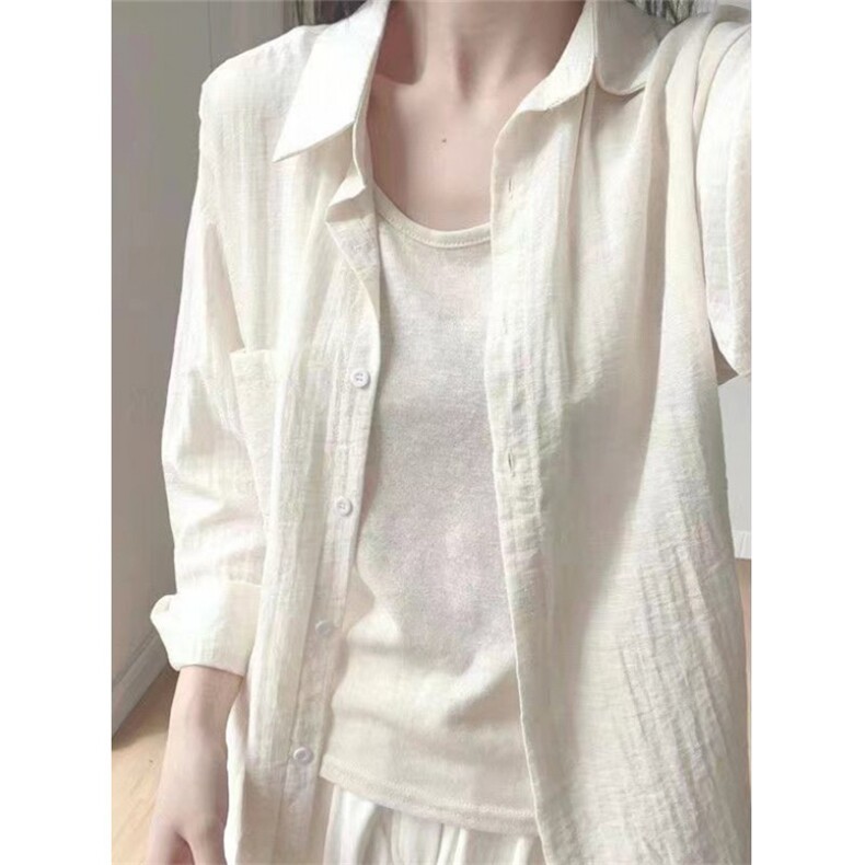 薄款防晒衣长袖衬衫女宽松显瘦衬衣叠穿上衣外套CS31196，男装防晒衣，星座1116A（原606A-3）