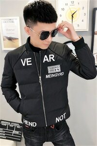 美式重工刺绣棒球领棉服社会小伙棉衣保暖外套C301B-MF05图片