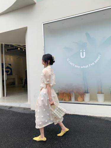 花朵套装，女装职业装，HE