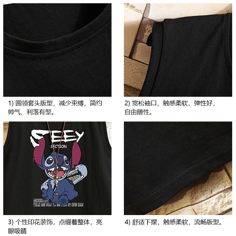 BX25038-P20港风运动汗背心男大码汗衫男无袖T恤男砖墙挂拍,男装T恤,电商A040A