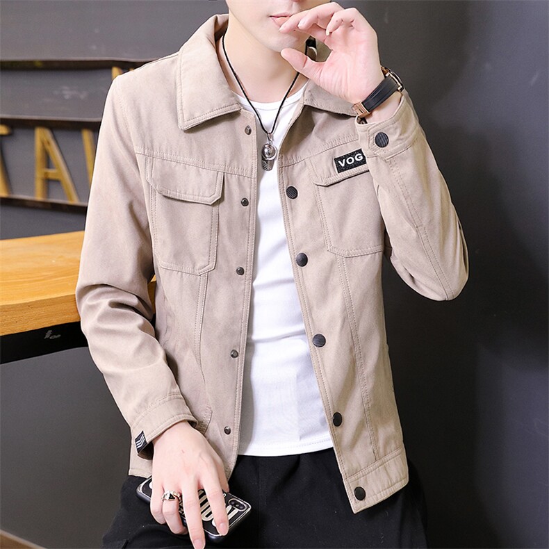 男士外套春秋2024新款秋季韩版潮流工装上衣服休闲装8J-C2801-P78,男装夹克,钱塘6003（原4033）