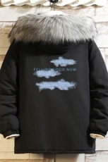 MM48143-P130冬季大毛领衣男士大码加厚袄男服砖墙，男装棉衣，电商A040A