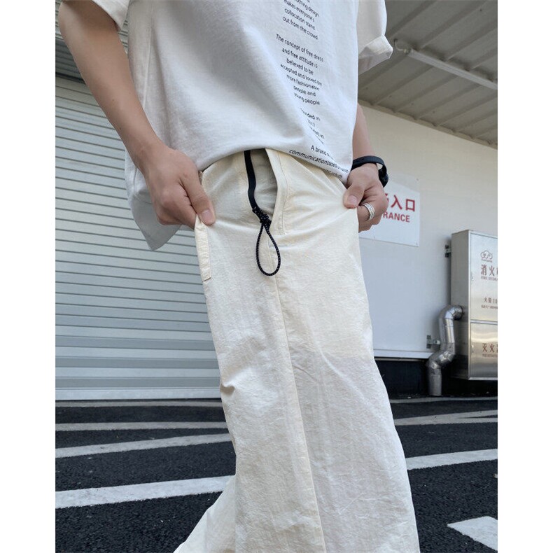 抖音品质夏季新款潮流透气冰感宽松休闲裤B315-K009-特p35控68,男装休闲裤,电商B315